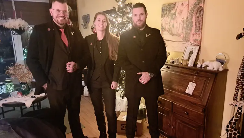 Team van Reaction Security met beveiligingshond