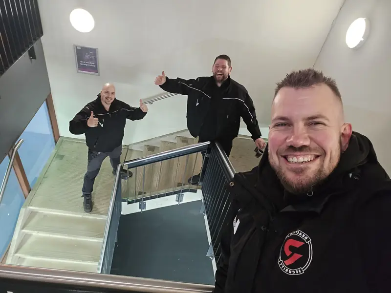 Collega's van Reaction Security tijdens een dienst
